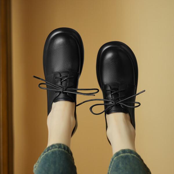 Handcrafted Genuine Leather Women’s Shoes: Elegance Redefined(Easn20181565)