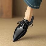 Handcrafted Luxury Leather Women's Shoes for Elegant Style(Easn20181571)