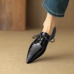 Handcrafted Luxury Leather Women's Shoes for Elegant Style(Easn20181571)