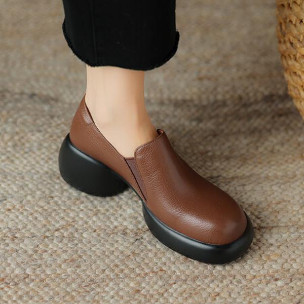 Exquisite Handcrafted Genuine Leather Women's Shoes: Luxurious Elegance Redefined(Easn20181580)