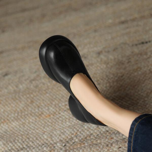 Handcrafted Luxurious Leather Women’s Shoes: Elegance in Every Stitch(Easn20181579)