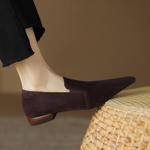 Exquisite Handcrafted Genuine Leather Women's Shoes for Elegant Luxury(Easn20181585)