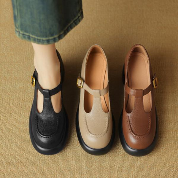 Handcrafted Luxury Leather Women's Shoes: Exquisite Quality & Elegance(Easn20181566)