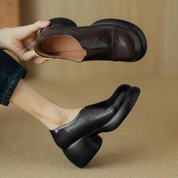 Exquisite Handmade Leather Women's Shoes: Elevate Your Elegance with Luxury Craftsmanship(Easn20181583)