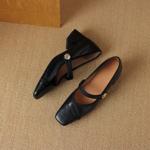 Luxury Handcrafted Leather Women's Shoes: Timeless Elegance(Easn20181588)