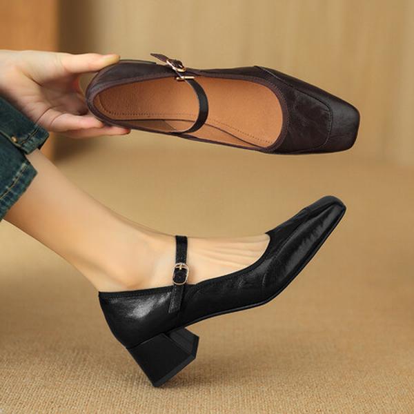 Exquisite Handmade Leather Women's Shoes for Timeless Elegance(Easn20181587)