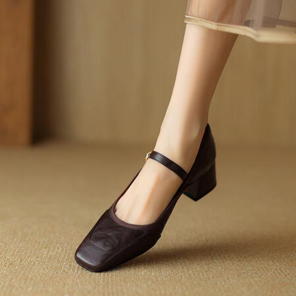 Exquisite Handmade Leather Women's Shoes for Timeless Elegance(Easn20181587)