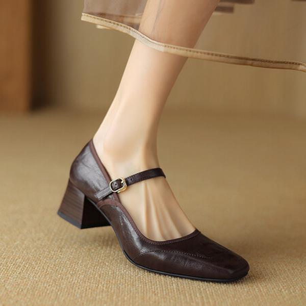 Exquisite Handmade Leather Women's Shoes for Timeless Elegance(Easn20181587)