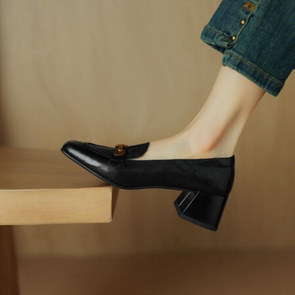 Handcrafted Luxury Leather Women's Shoes, Elegant Quality(Easn20181597)