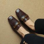 Handcrafted Luxury Leather Women's Shoes, Elegant Quality(Easn20181597)