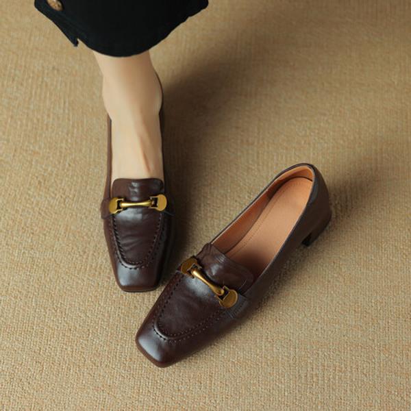 Handcrafted Luxury Leather Women's Shoes, Elegant Quality(Easn20181597)