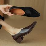 Handcrafted Genuine Leather Women's Shoes: Elegant, Luxurious, and Exquisite Craftsmanship(Easn20181591)