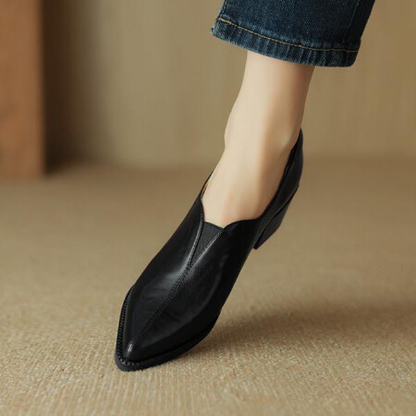 Handcrafted Genuine Leather Women's Shoes: Elegant, Luxurious, and Exquisite Craftsmanship(Easn20181591)