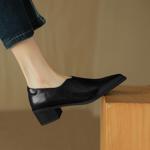 Handcrafted Genuine Leather Women's Shoes: Elegant, Luxurious, and Exquisite Craftsmanship(Easn20181591)