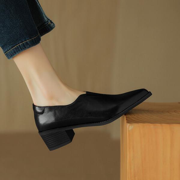 Handcrafted Genuine Leather Women's Shoes: Elegant, Luxurious, and Exquisite Craftsmanship(Easn20181591)