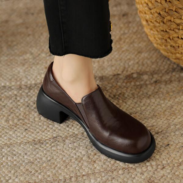 Handcrafted Genuine Leather Women's Shoes: Luxury, Elegance, and Artisanal Quality(Easn20181599)