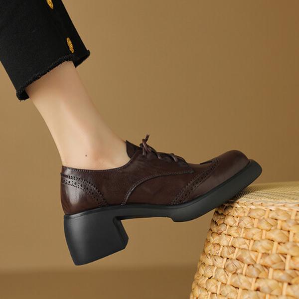 Exquisite Handmade Genuine Leather Women's Shoes: A Touch of Luxury and Elegance(Easn20181612)