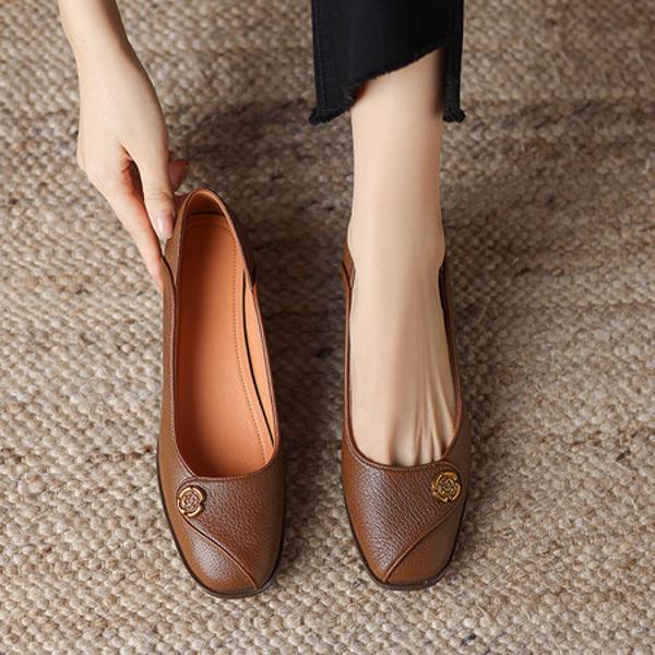 Handcrafted Leather Women's Shoes: Exquisite Quality, Luxurious Elegance.(Easn20181811)