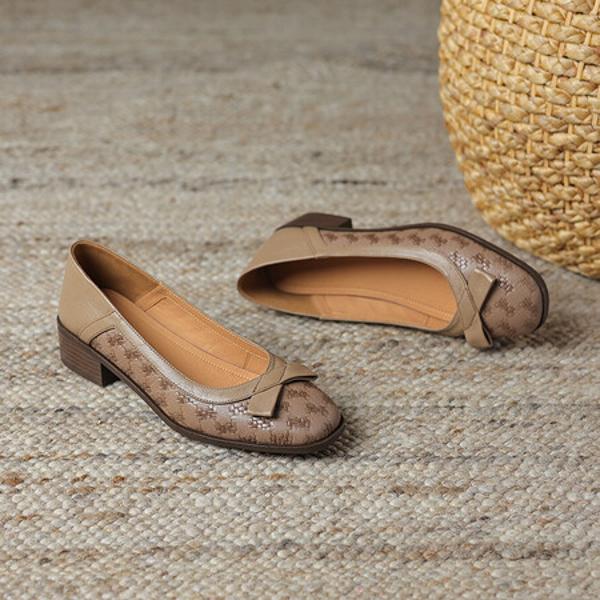 Handcrafted Luxury Genuine Leather Women's Shoes: Elegance in Every Detail(Easn20181812)