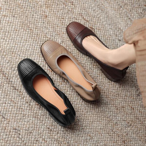 Luxury Handcrafted Genuine Leather Women's Shoes: Elegance Redefined(Easn20181822)