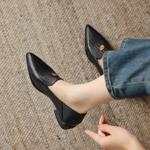 Handcrafted Leather Women's Shoes: Luxurious Elegance & Craftsmanship(Easn20181825)