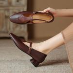 Handcrafted Luxury Leather Women's Shoes: Elegance Redefined(Easn20181818)