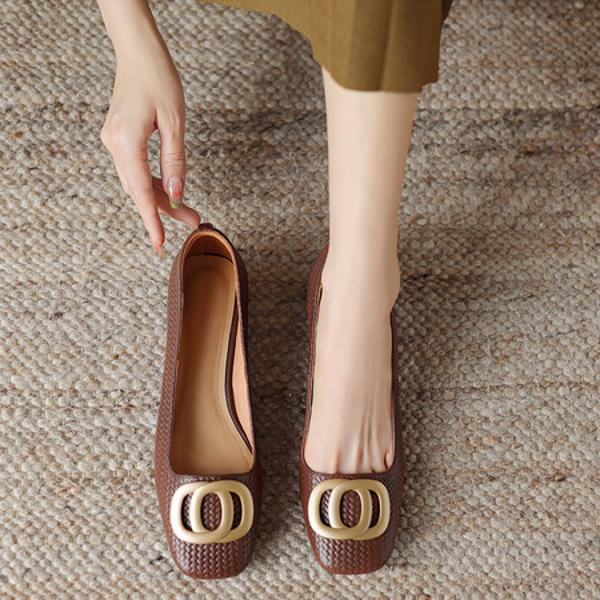 Luxury Handcrafted Leather Women’s Shoes: Timeless Elegance(Easn20181832)