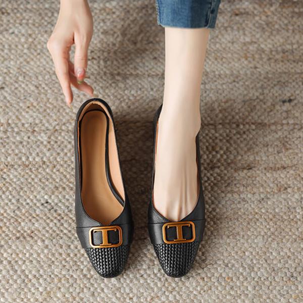 Exquisite Handmade Leather Women's Shoes: Luxury Craftsmanship & Elegance(Easn20181833)