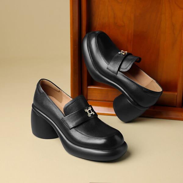 Elegant Handcrafted Genuine Leather Women's Shoes(Easn20181562)