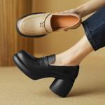 Elegant Handcrafted Genuine Leather Women's Shoes(Easn20181562)