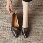 Exquisite Handcrafted Leather Women's Shoes(Easn20181831)