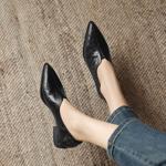 Handcrafted Luxurious Genuine Leather Women’s Shoes: Elegance in Every Detail(Easn20181827)