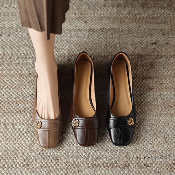 Handcrafted Luxury Leather Women's Shoes(Easn20181838)