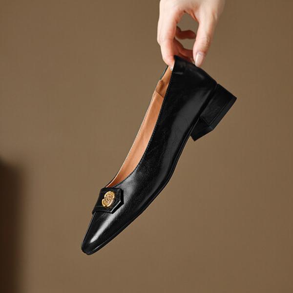 Handcrafted Luxury Leather Women's Shoes(Easn20181838)