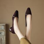 Handcrafted Luxury Leather Women's Shoes - Timeless Elegance(Easn20181859)