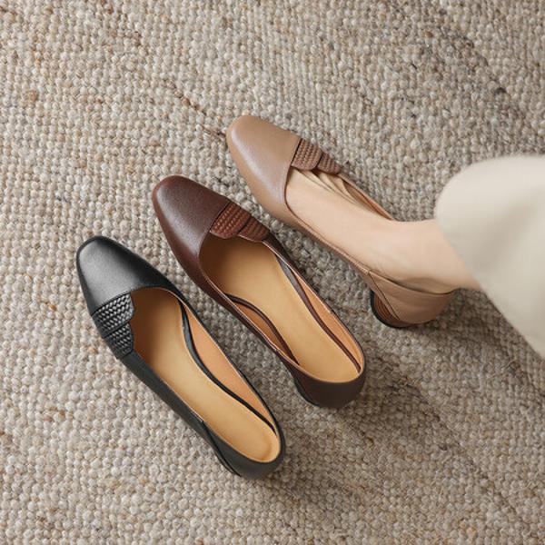 Elegant Handmade Leather Women's Shoes: Crafted for Luxury Quality(Easn20181865)