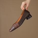 Elegant Handmade Leather Women's Shoes: Crafted for Luxury Quality(Easn20181865)