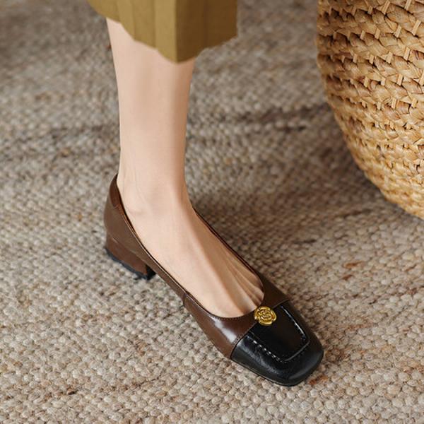 Exquisite Handcrafted Genuine Leather Women's Shoes: Timeless Elegance and Luxury(Easn20181839)