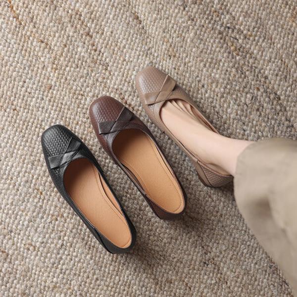 Exquisite Handcrafted Leather Women's Shoes - Luxury Elegance(Easn20181867)