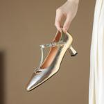 Handcrafted Genuine Leather Women's Shoes: Exquisite Quality & Timeless Elegance(Easn20181869)