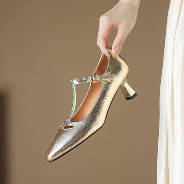 Handcrafted Genuine Leather Women's Shoes: Exquisite Quality & Timeless Elegance(Easn20181869)