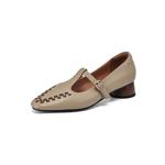 Elegant Handcrafted Genuine Leather Women's Shoes of Exquisite Quality(Easn20181873)