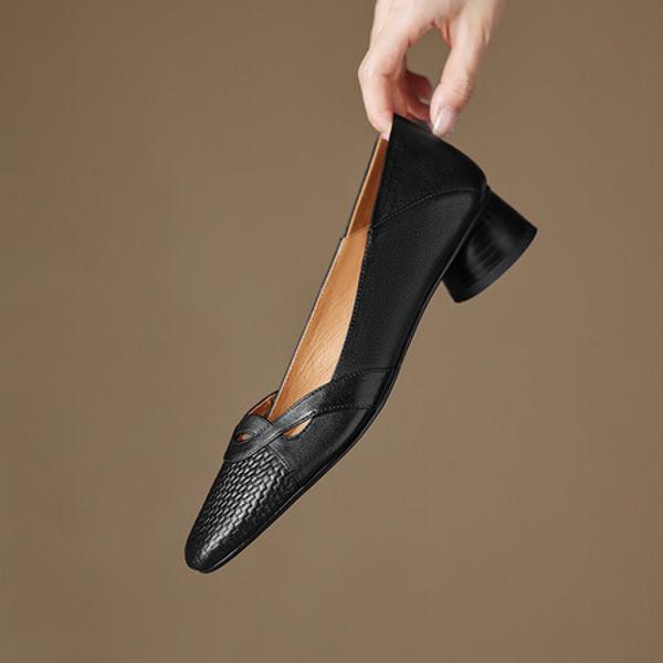 Exquisite Handcrafted Leather Women’s Shoes: Luxury & Elegance(Easn20181875)