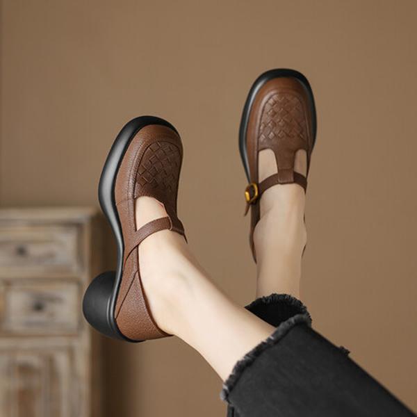 Handcrafted Luxury Leather Women's Shoes: Elegance Meets Artistry(Easn20181836)