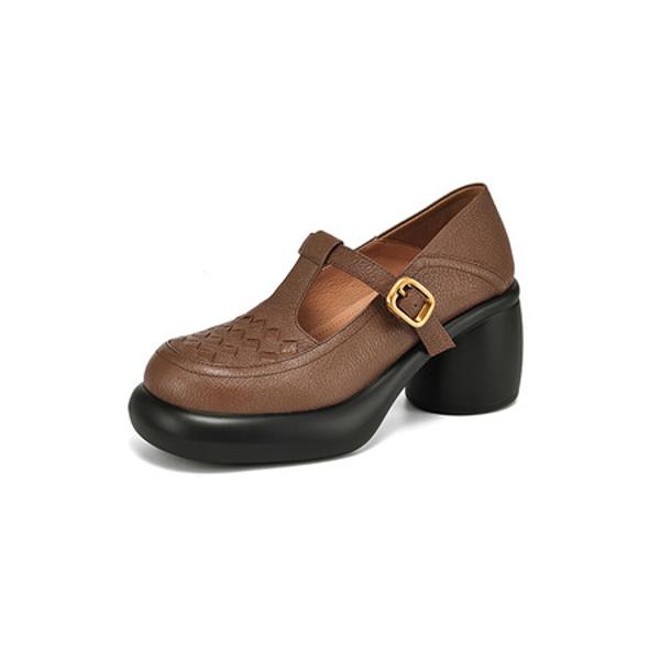 Handcrafted Luxury Leather Women's Shoes: Elegance Meets Artistry(Easn20181836)