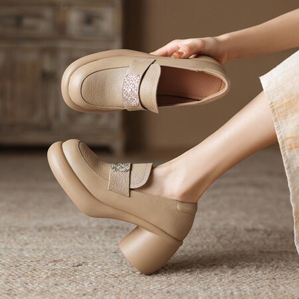 Elegance in Every Step: Handcrafted Luxury Leather Women’s Shoes(Easn20181835)