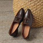 Exquisite Handcrafted Leather Women's Shoes: Luxury, Elegance, and Quality Craftsmanship(Easn20181829)