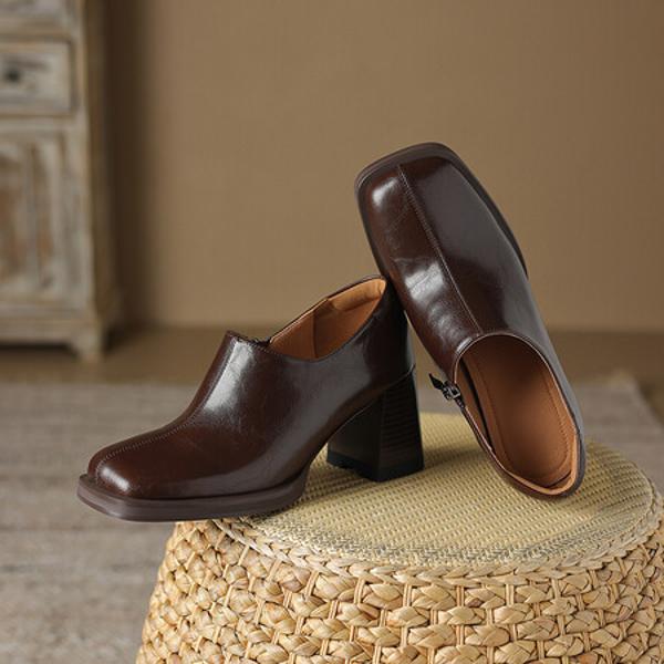 Handcrafted Luxury Leather Women’s Shoes: Elegant Artistry & Quality(Easn20181863)