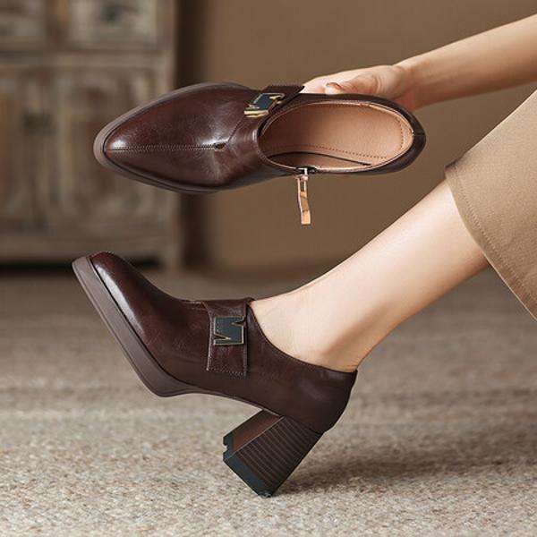 Handcrafted Leather Women’s Shoes: Luxurious Elegance Redefined(Easn20181862)