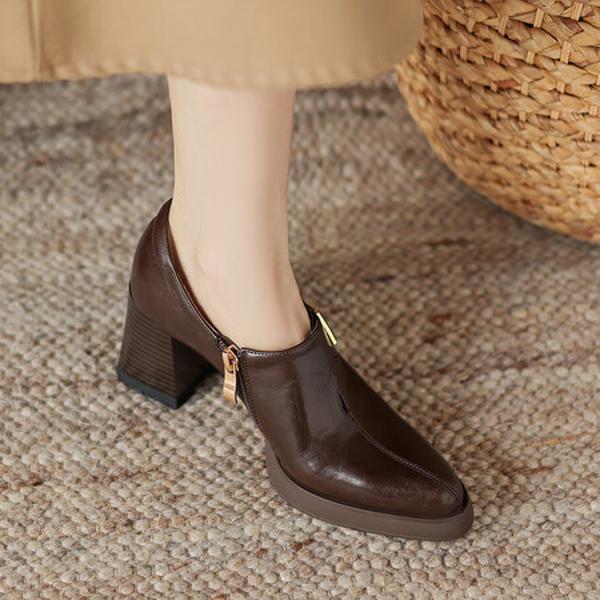 Handcrafted Leather Women’s Shoes: Luxurious Elegance Redefined(Easn20181862)